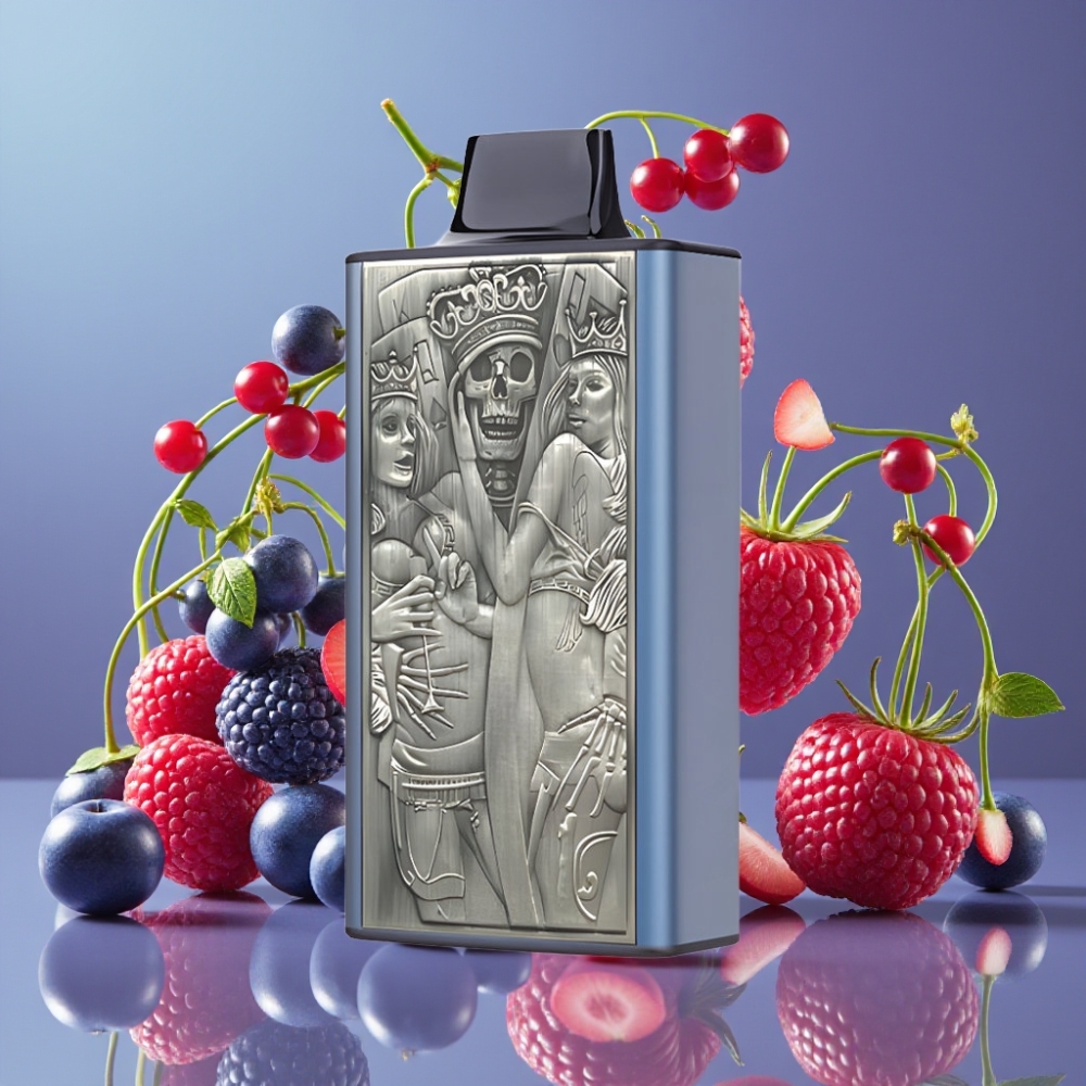 JNR Mega Box 25000 Puffs Desechable Vape Arándano Azul Cereza con Carga Rápida Type-C