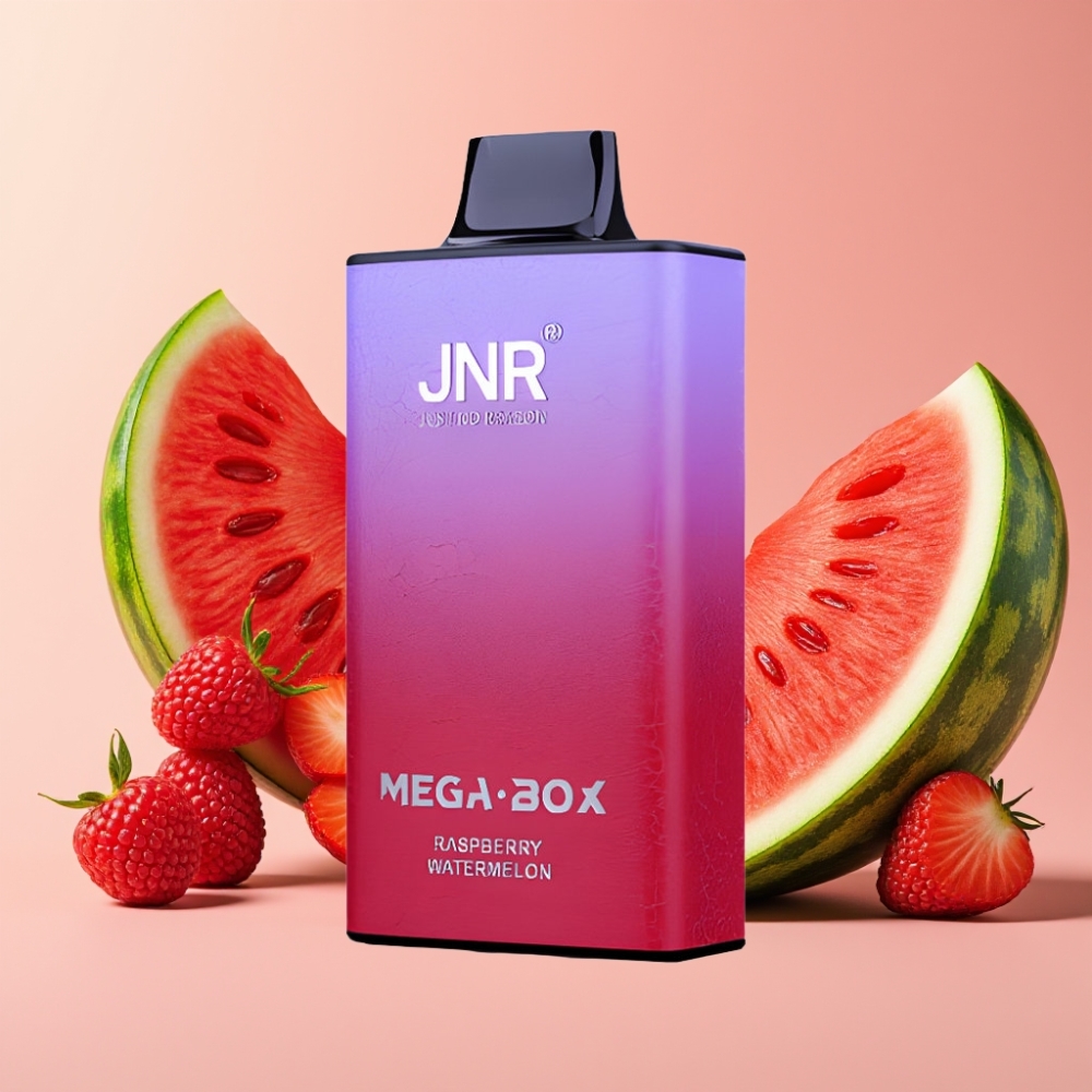 JNR Mega Box 25000 Puffs Desechable Vape Frambuesa Sandía con Carga Rápida Type-C