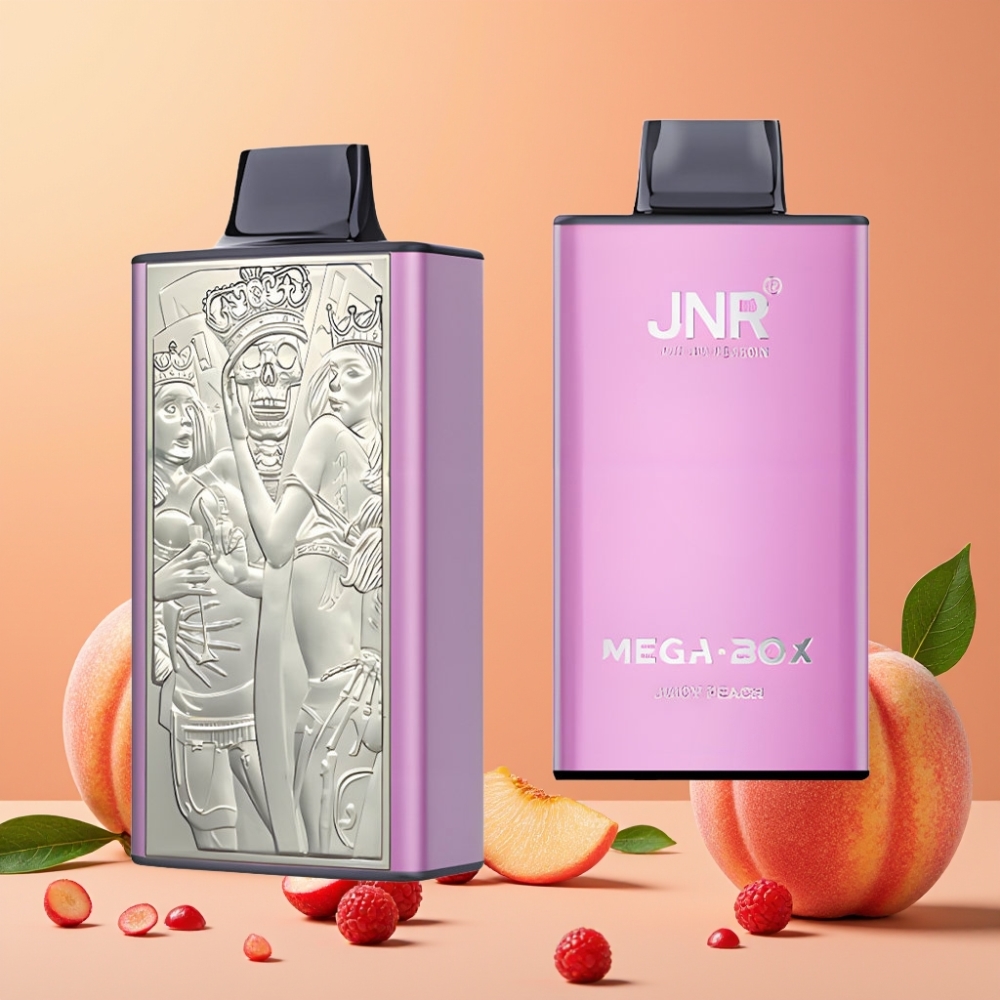 JNR Mega Box 25000 Puffs Desechable Vape Melocotón Jugoso con Carga Tipo-C y Batería 850mAh