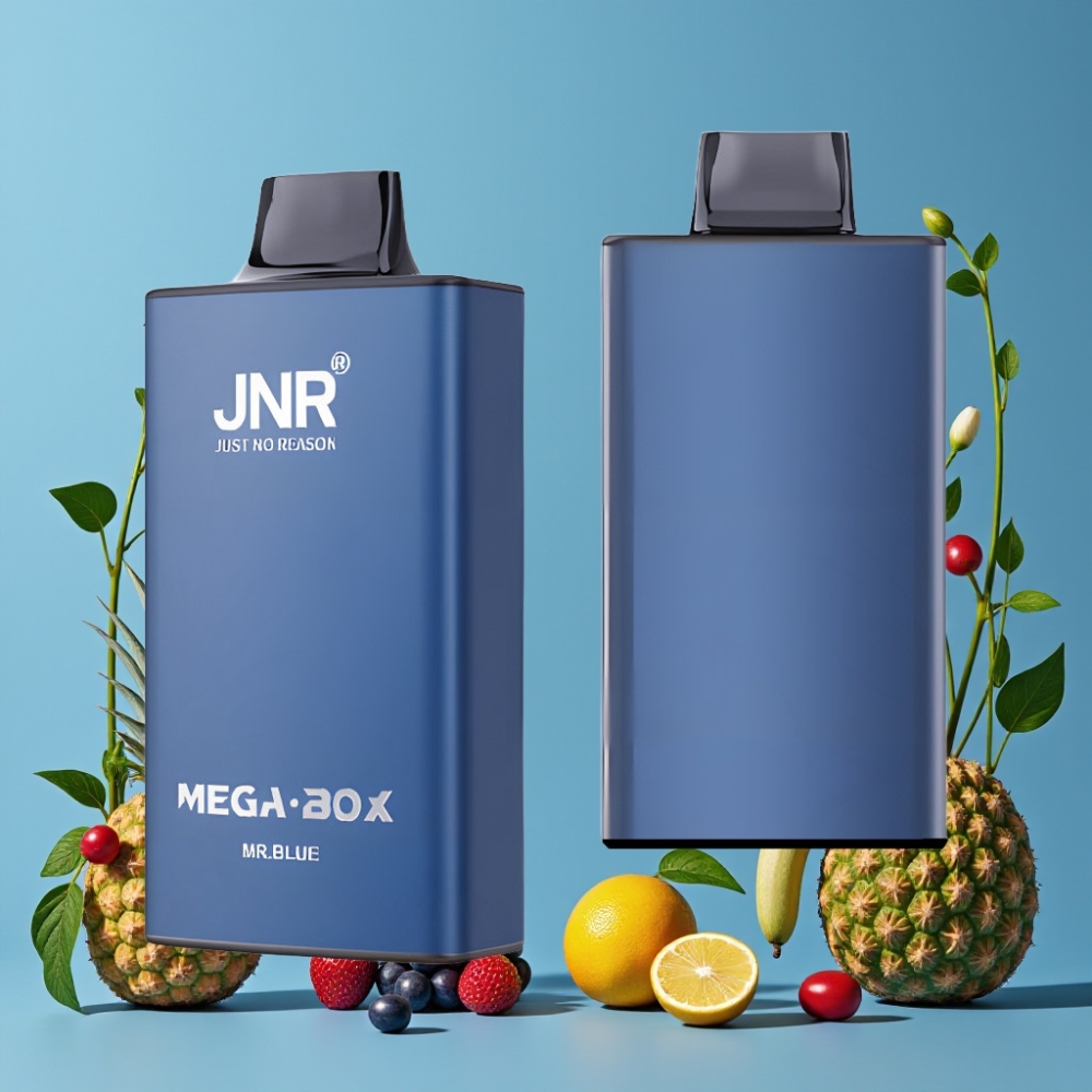 JNR Mega Box 25000 Puffs Desechable Vape Sr Azul con Carga Rápida Type-C y 30ml