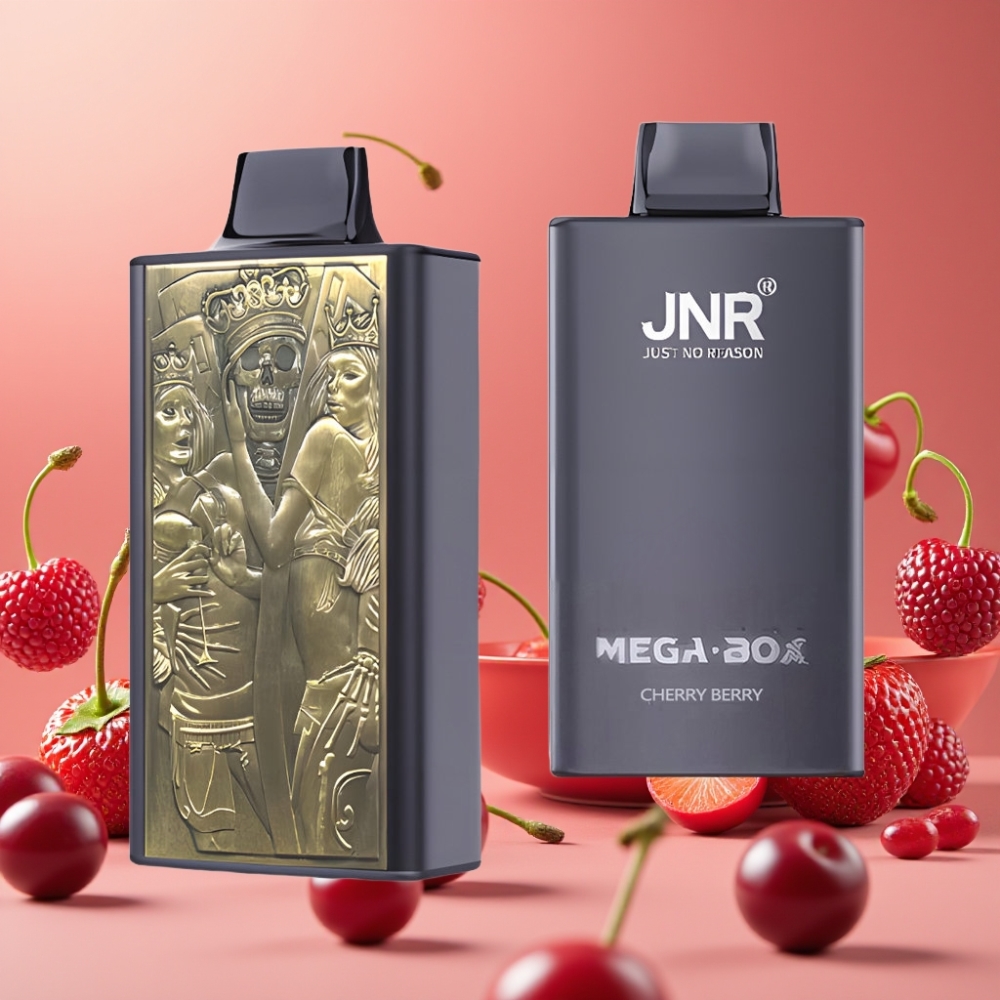 JNR Mega Box 25000 Puffs Vape Desechable Cereza y Baya con Carga Rápida Type-C