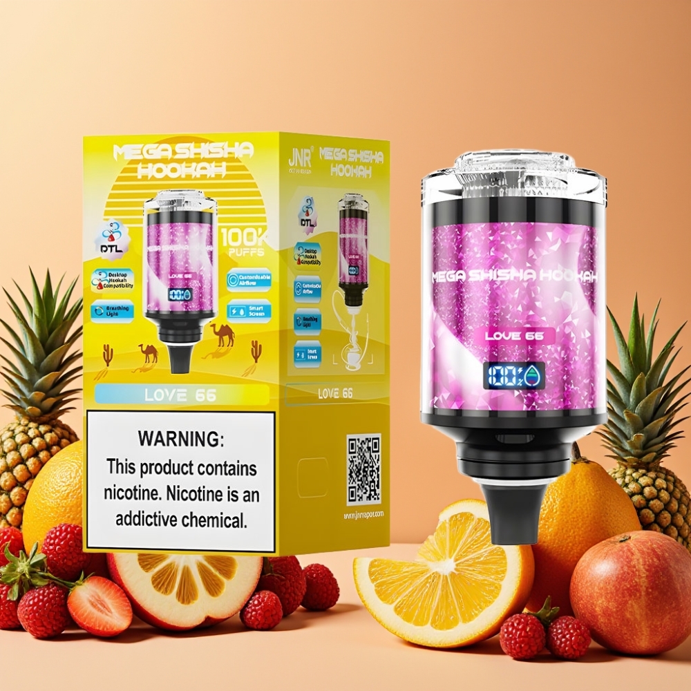 JNR Mega Shisha Hookah 100K Compatibilidad de Escritorio Amor 66