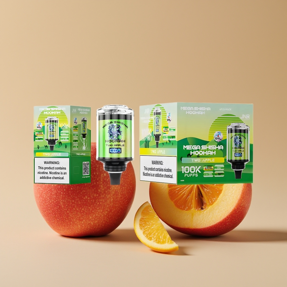 JNR Mega Shisha Hookah 100K Compatibilidad de Escritorio Dos Manzanas y Pantalla Inteligente Interactiva