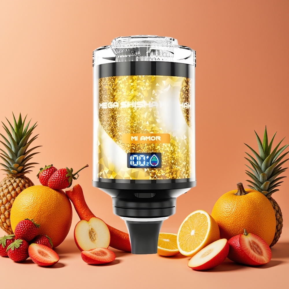 JNR Mega Shisha Hookah 100K Compatibilidad de Escritorio Mi Amor 60ml