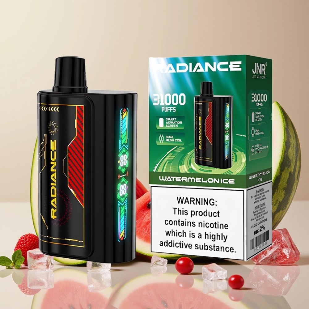JNR Radiance 31000 Puffs Desechable SANDÍA HELADA 28ml E-liquid Dual Mesh Coil