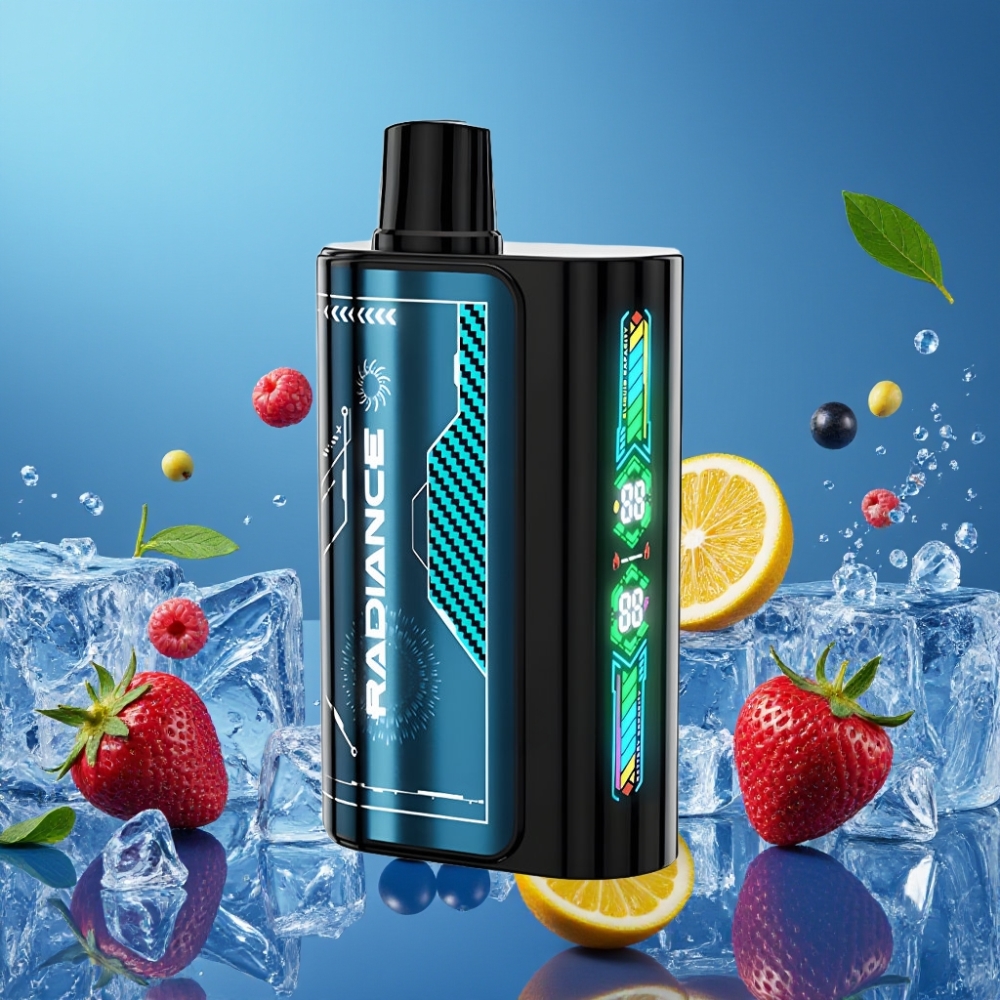 JNR Radiance 31000 Puffs Desechable Vape ARÁNDANO AZUL MENTOLADO con Pantalla Animada y Batería Recargable