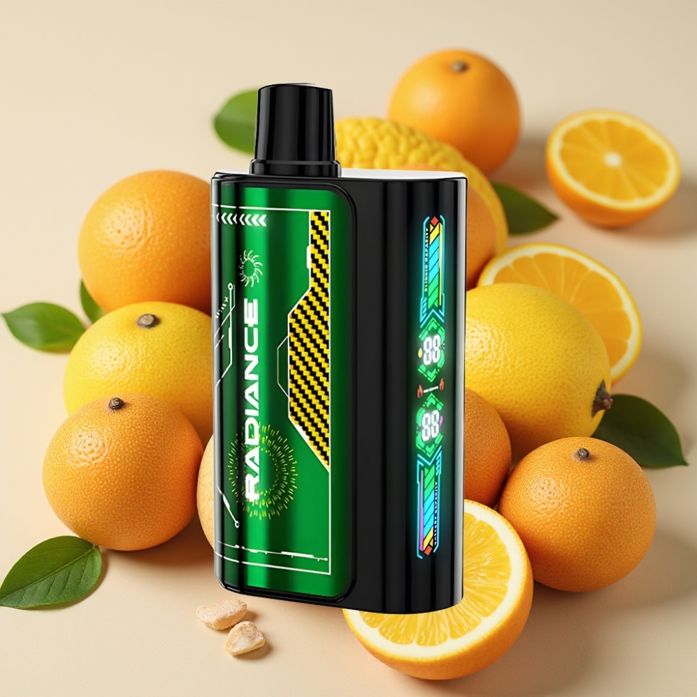 JNR Radiance 31000 Puffs Vape Desechable MARACUYÁ KIWI con Pantalla Animada Inteligente y Batería Recargable