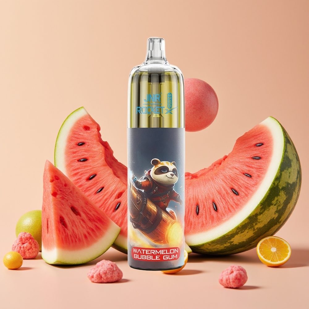 JNR Rocket-X 12400 Puffs Desechable Vape Chicle de Sandía con Batería 850mAh y RGB
