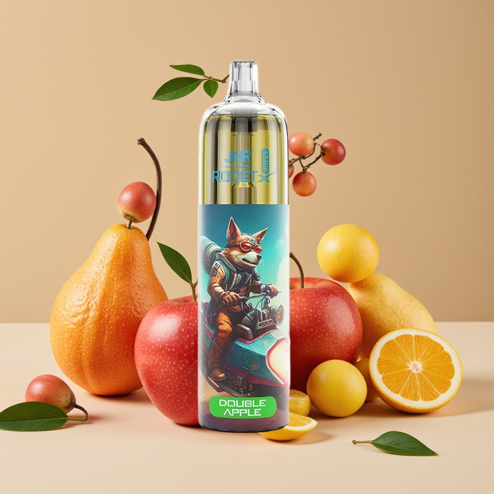 JNR Rocket-X 12400 Puffs Vape Desechable Doble Manzana con Batería 850mAh y RGB