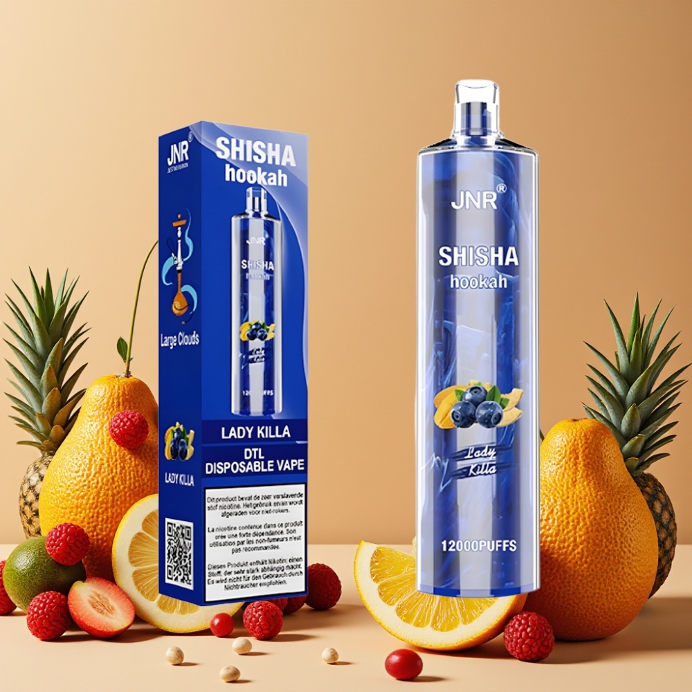JNR Shisha Hookah 12000 Puffs Vape Desechable Asesina de Corazones 24ml 750mAh