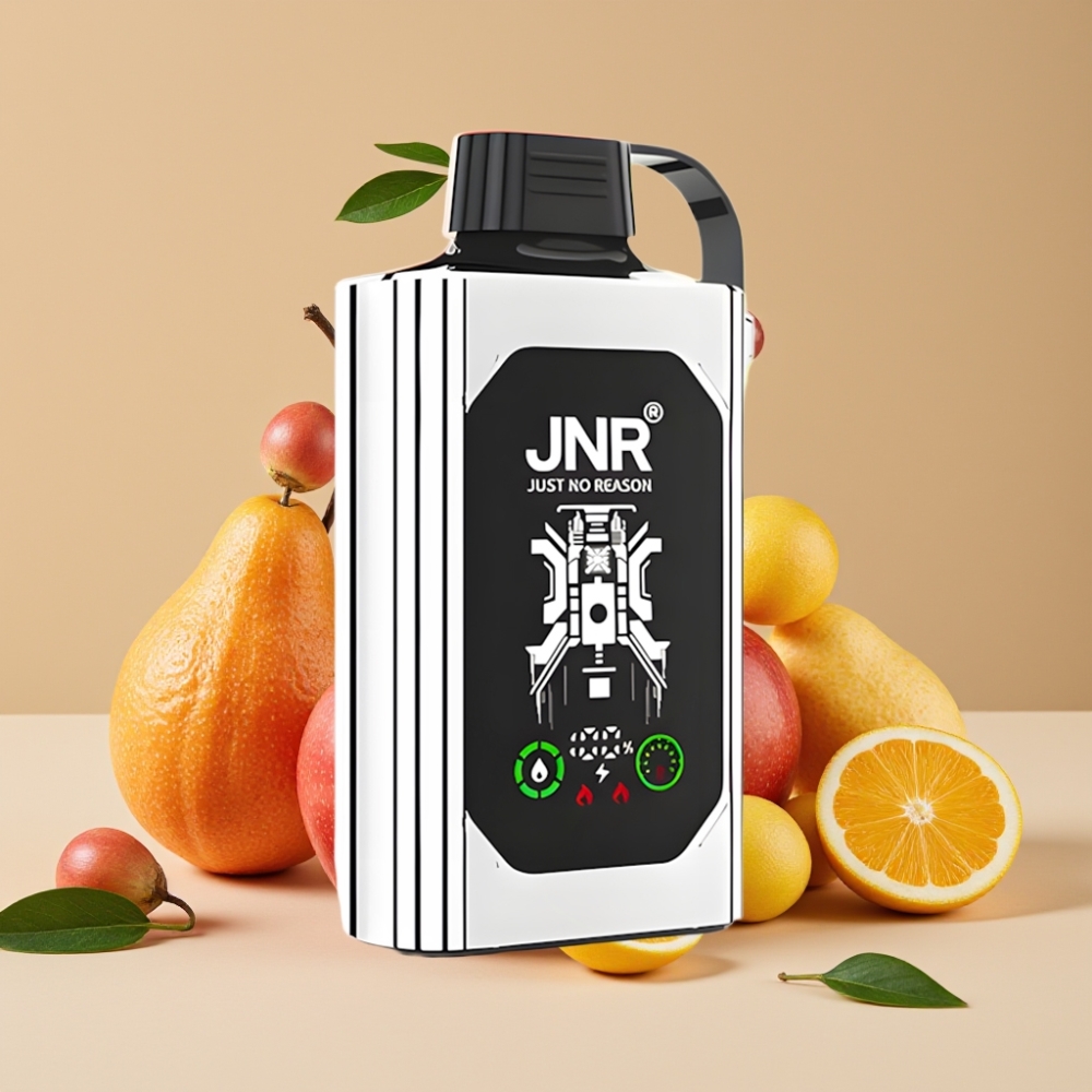 JNR Shisha Hookah Box 20500 Puffs Manzana Doble con Pantalla HD y Carga Rápida Type-C