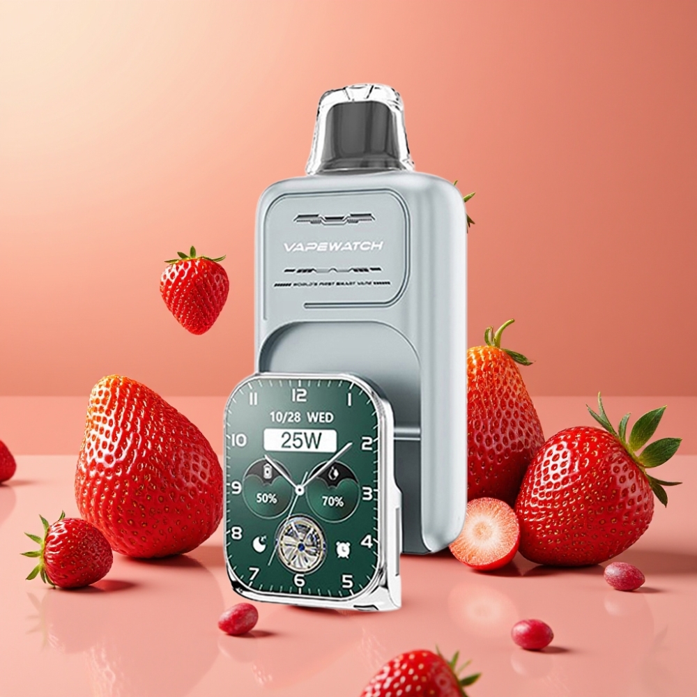 JNR VapeWatch 30000 Puffs Vape Desechable Fresa Helada 19mL 5