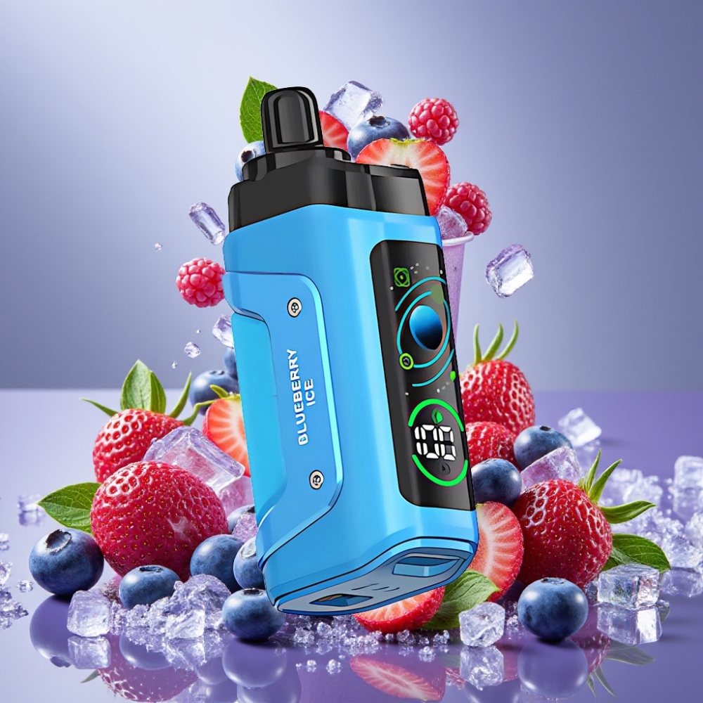 Razz Bar 45000 Puffs Desechable Vape Arándano Helado y Razz Bar 45000 Puffs Desechable Vape con Batería 650 mAh