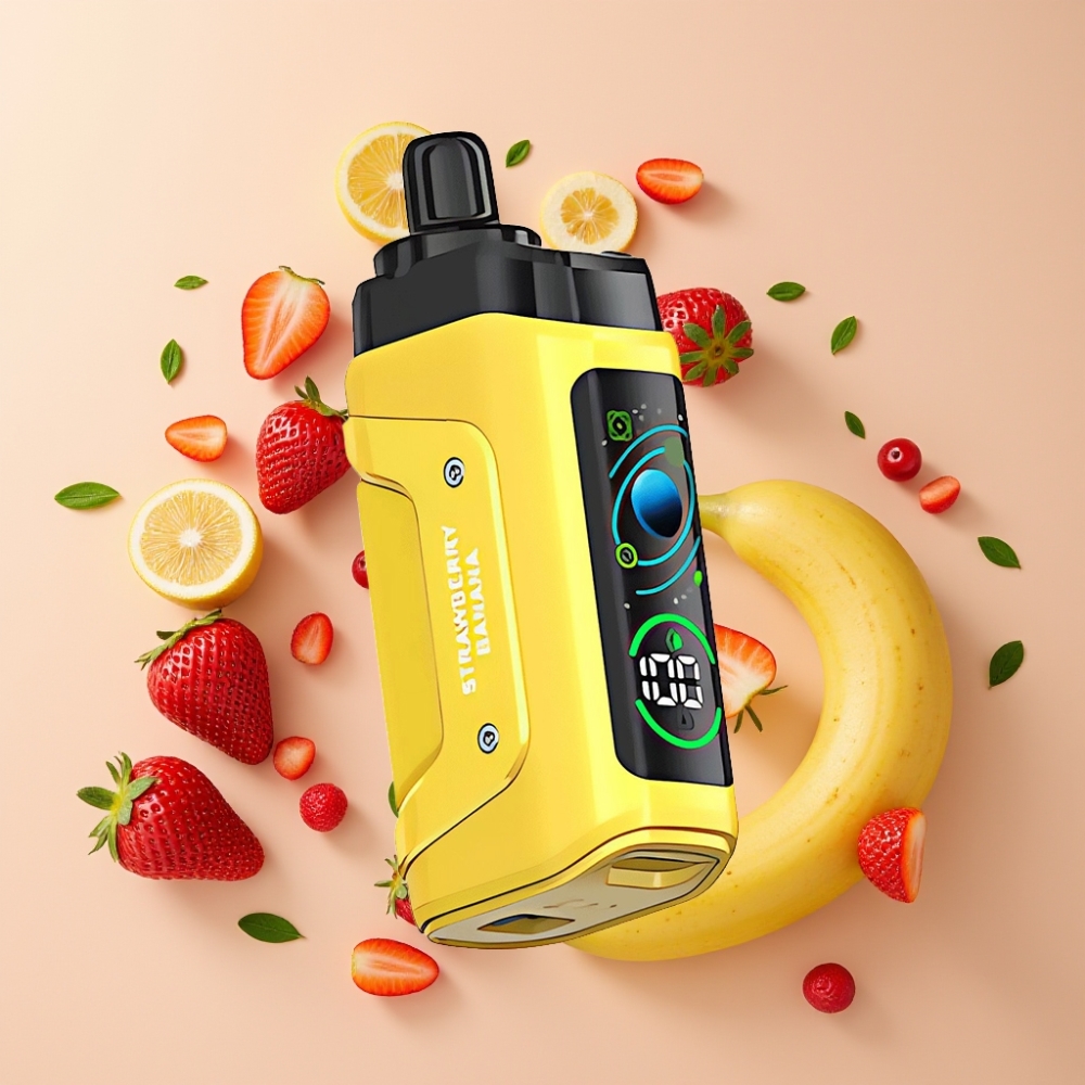 Razz Bar 45000 Puffs Desechable Vape Fresa Plátano con Batería 650mAh