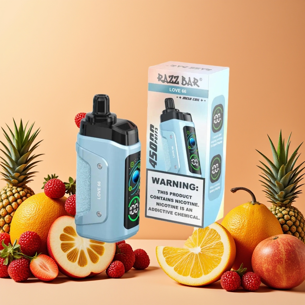Razz Bar 45000 Puffs Vape Desechable Amor 66 con Batería 650 Mah