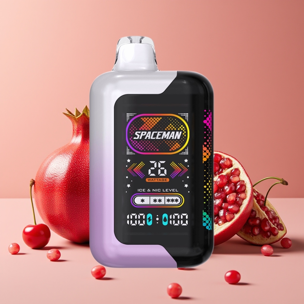SMOK SPACEMAN SP40000 Vape Desechable Cereza Granada Sin Nicotina y SP40000 Zero Nicotine Desechable