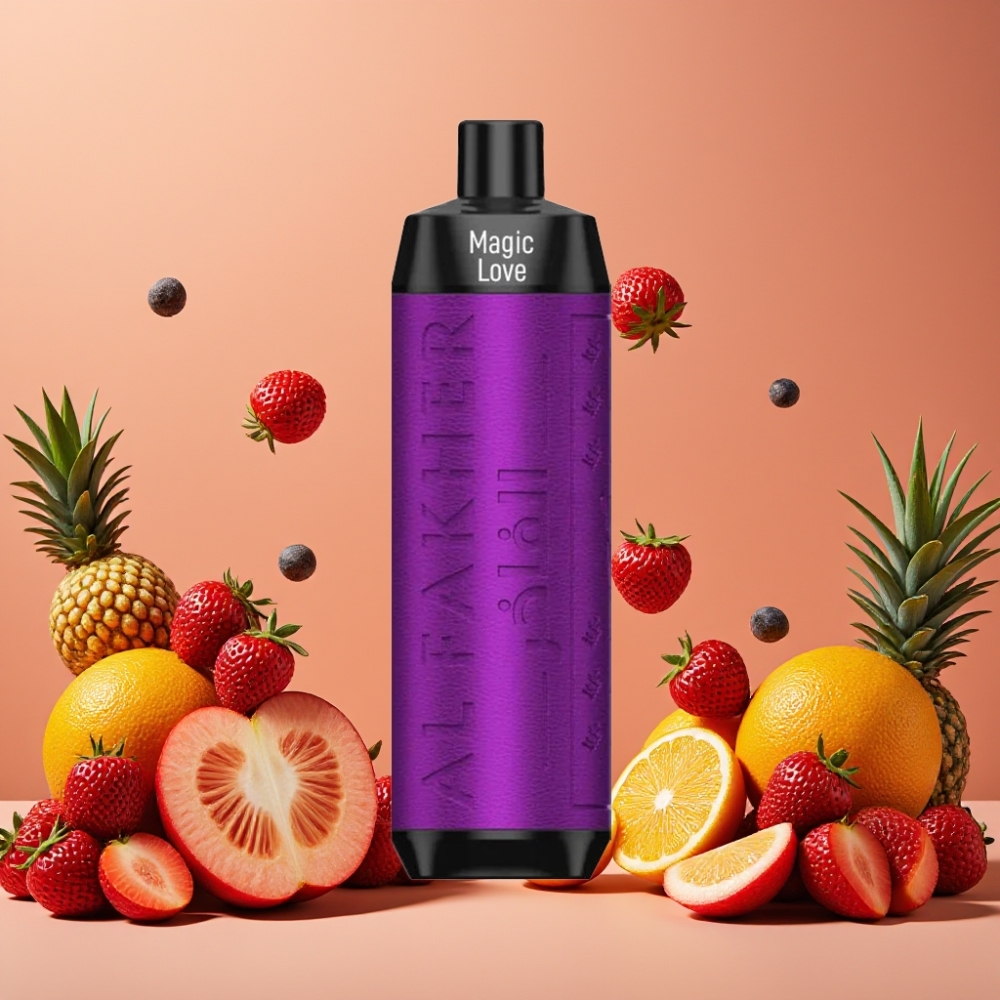 Al Fakher Crown Bar 8000 Crystal Desechable Vape Amor Mágico con 18ml y 8000 Caladas