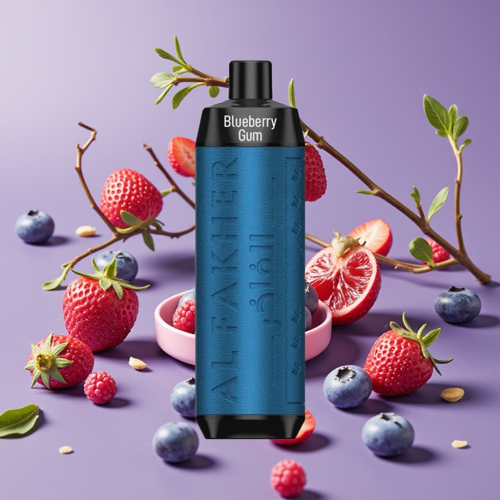 Al Fakher Crown Bar 8000 Crystal Desechable Vape Chicle de Arándano con 18ml y 8000 Caladas