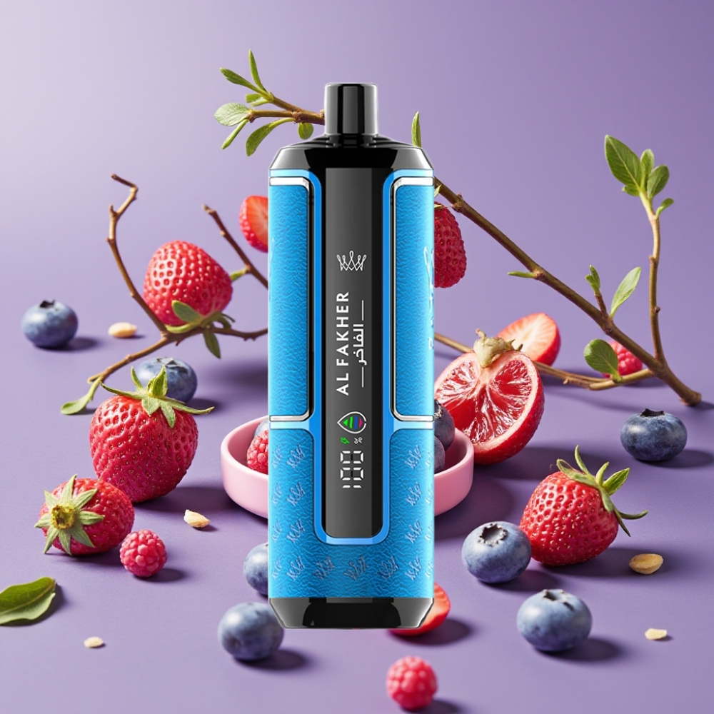 Al Fakher Crown Bar 15K Hypermax Desechable Vape Kit Chicle de Arándano 22ml 15K Puffs