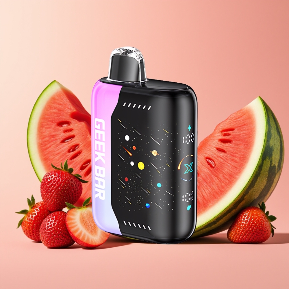 GEEK BAR Pulse X 42K Puffs Edición Meteorito Fresa Sandía Pantalla Curva 3D