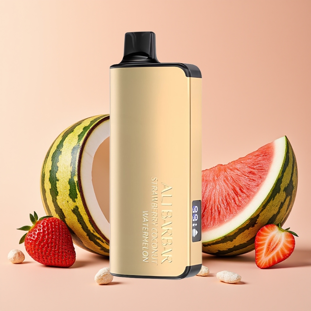 Alibarbar Ingot 9000 Puffs Vape Desechable Fresa Coco Sandía 22ml 2350mAh
