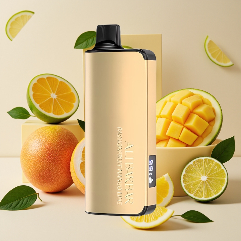 Alibarbar Ingot 9000 Puffs Vape Desechable Maracuyá Mango Lima 22ml 2350mAh
