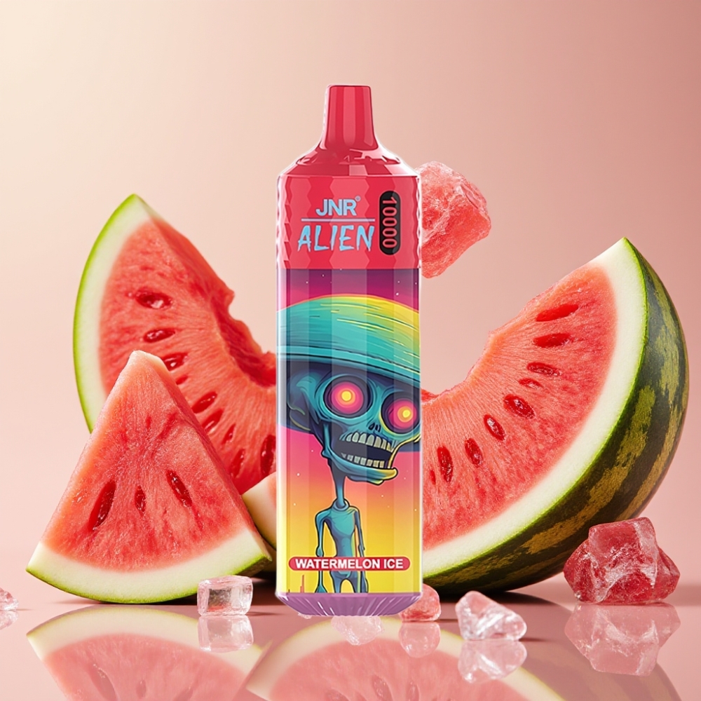 JNR Alien 10000 Puffs Vape Desechable Sandía Helada con Carga Rápida Type-C y LED RGB