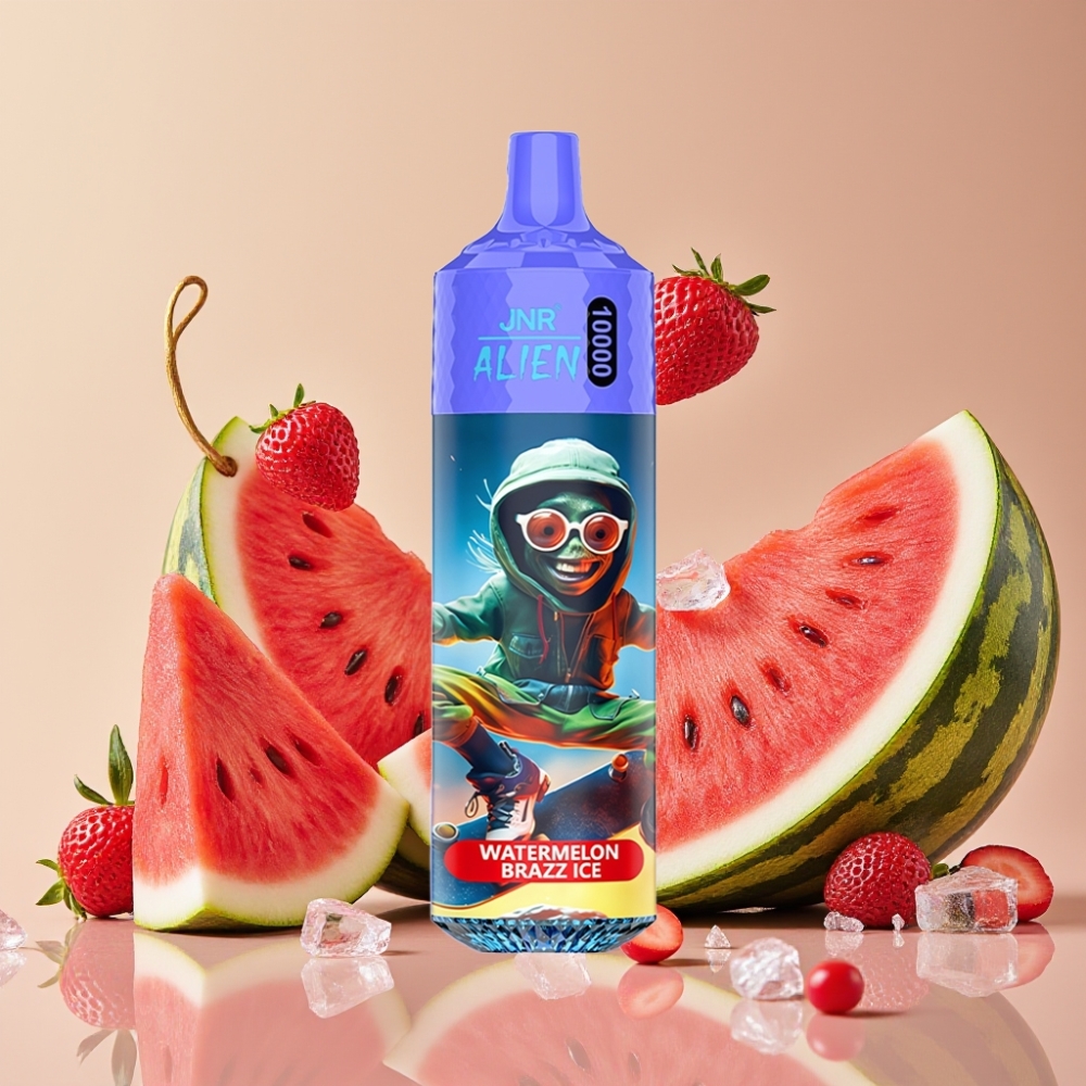 JNR Alien 10000 Puffs Vape Disposable Sandía Brazz Hielo con carga Type-C y LED RGB