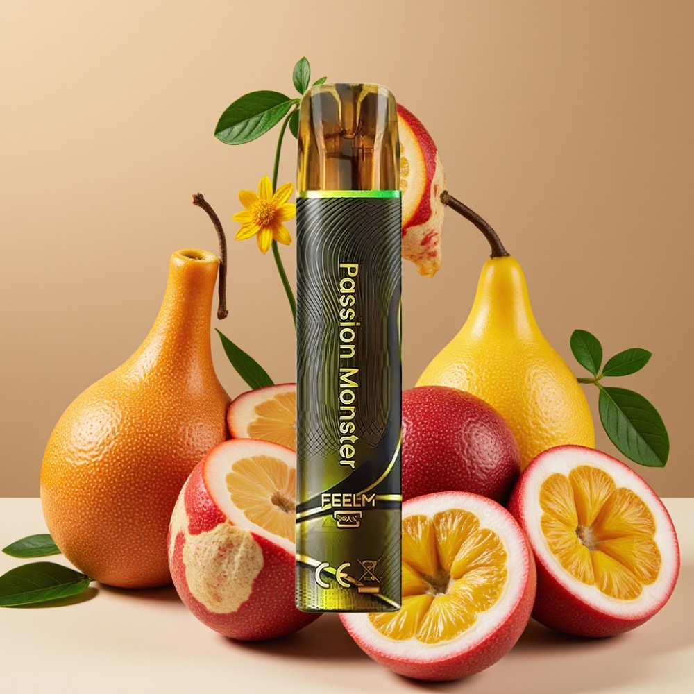 JNR Black&Golden 600+200 Puffs Vape Desechable Monstruo de la Pasión 800 Puffs