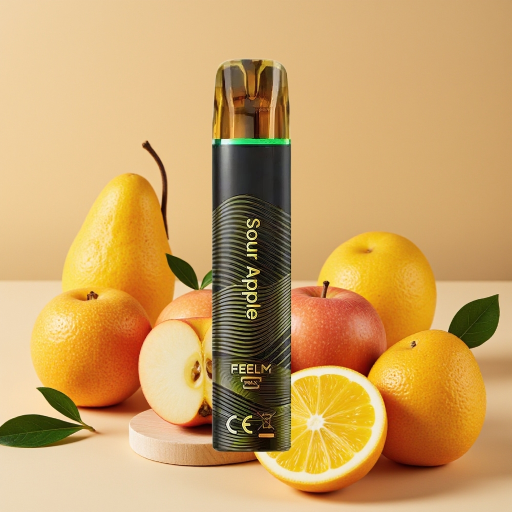 JNR Black&Golden 800 Puffs Desechable Vape Manzana Ácida