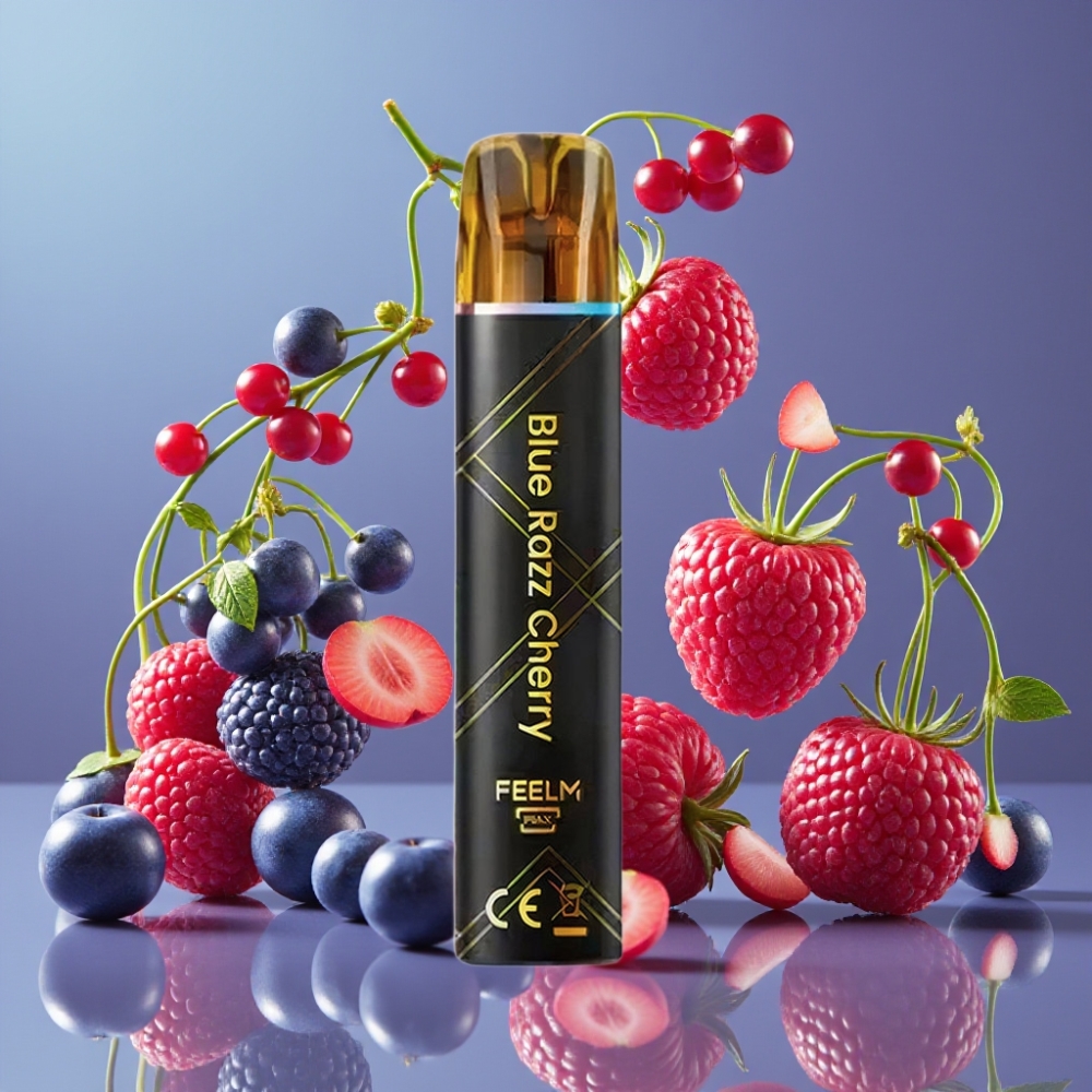 JNR Black&Golden 800 Puffs Vape Desechable Arándano Azul Cereza