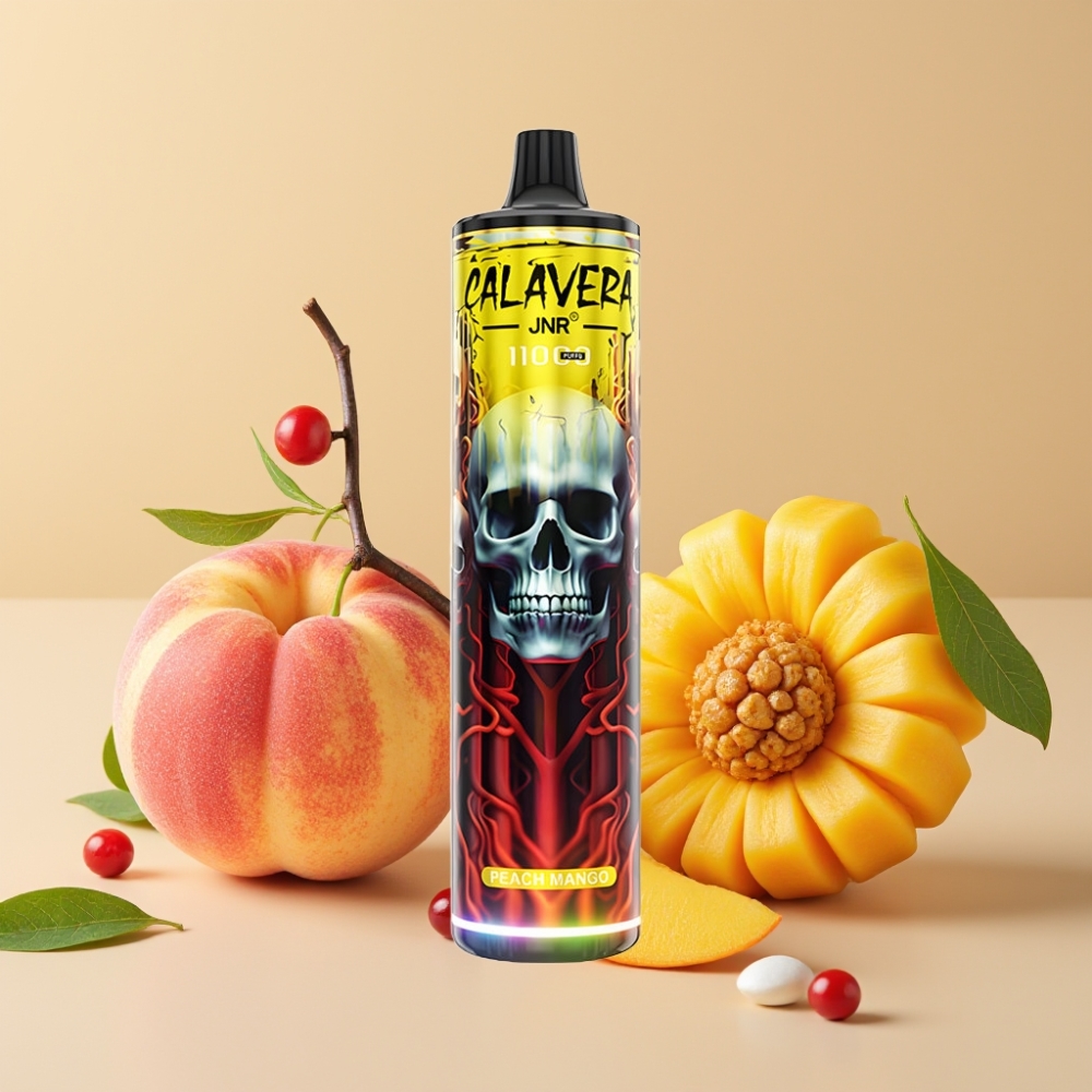 JNR Calavera 11000 Puffs Desechable Vape Durazno Mango con Batería 850 mAh