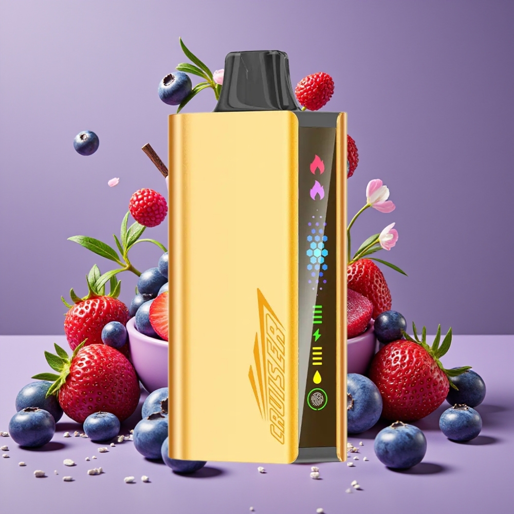 JNR Cruiser 12000 Puffs No-Charge Desechable Vape Explosión de Arándano con Pantalla Animada