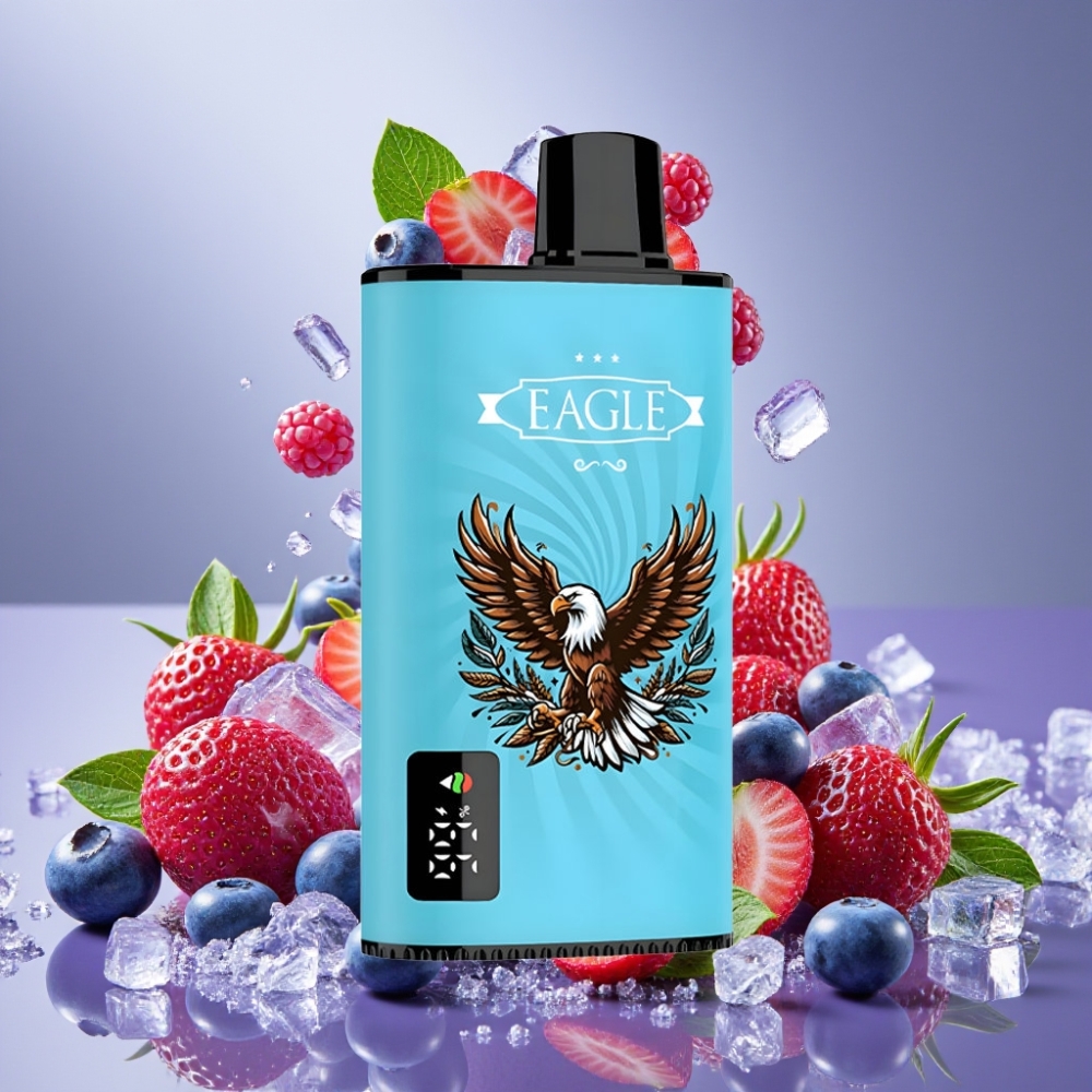 JNR EAGLE Smart 23000 Puffs Desechable Vape Arándano Helado con Pantalla Digital y Coil Mesh 1.0ohm