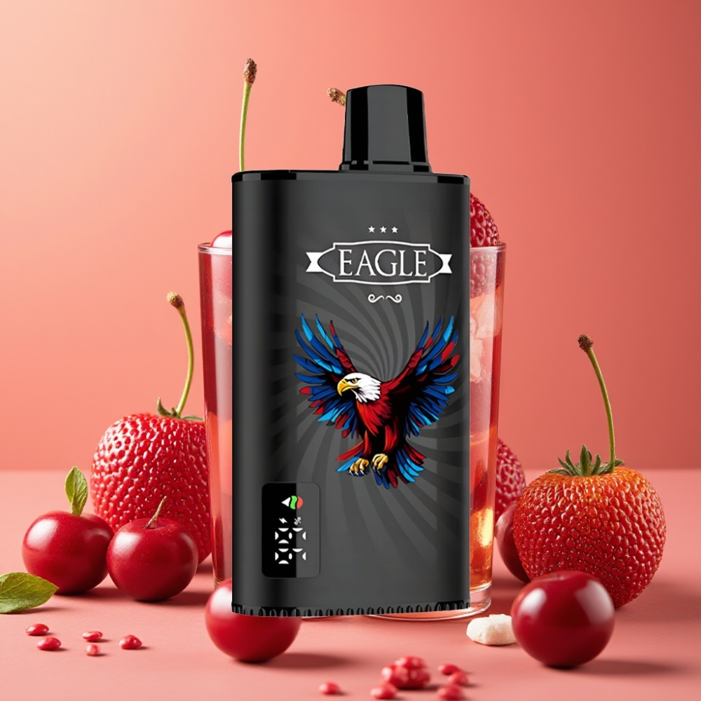 JNR EAGLE Smart 23000 Puffs Desechable Vape Cereza Cola con Pantalla Digital y Bobina Mesh 1.0ohm
