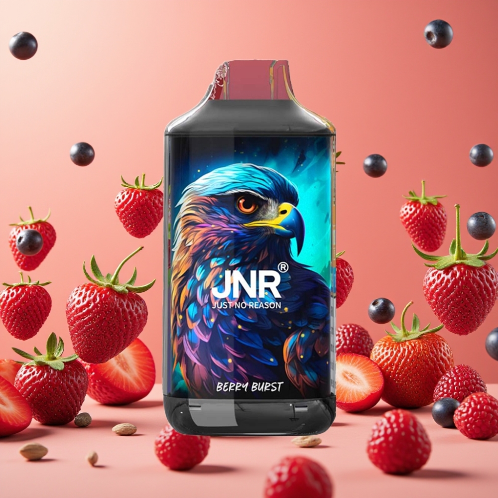 JNR Falcon 16000 Puffs Vape Disposable Explosión de Bayas con Pantalla LED Inteligente y 22ml