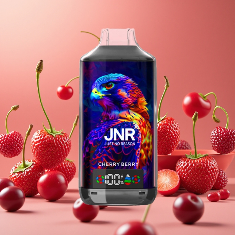JNR Falcon X 18000 Puffs Vape Cereza y Baya con Dual Mesh Coil y 24ml