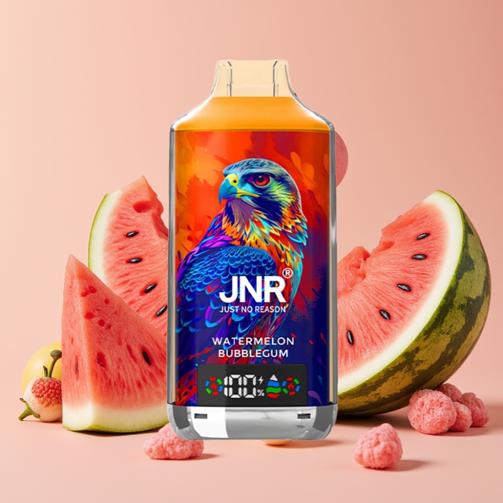 JNR Falcon X 18000 Puffs Vape Chicle de Sandía con Pantalla Digital y Carga Rápida Tipo-C