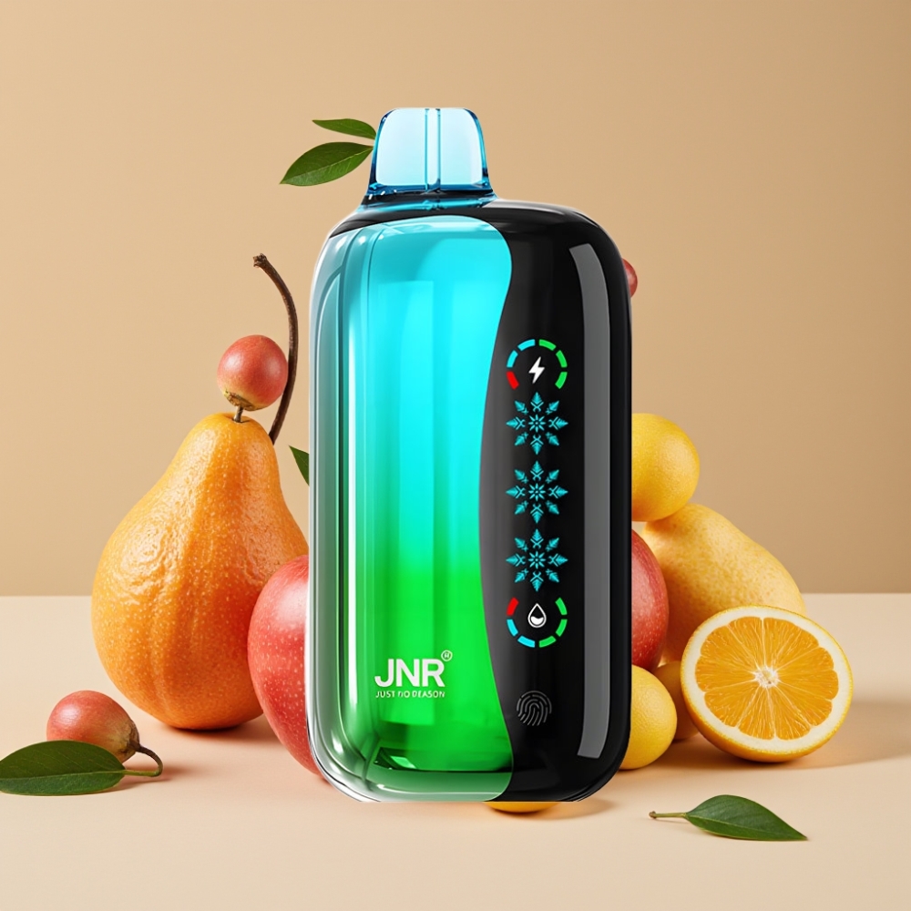 JNR Flex Ice 21000 Puffs Desechable Vape Doble Manzana con Pantalla Táctil y Aire Ajustable