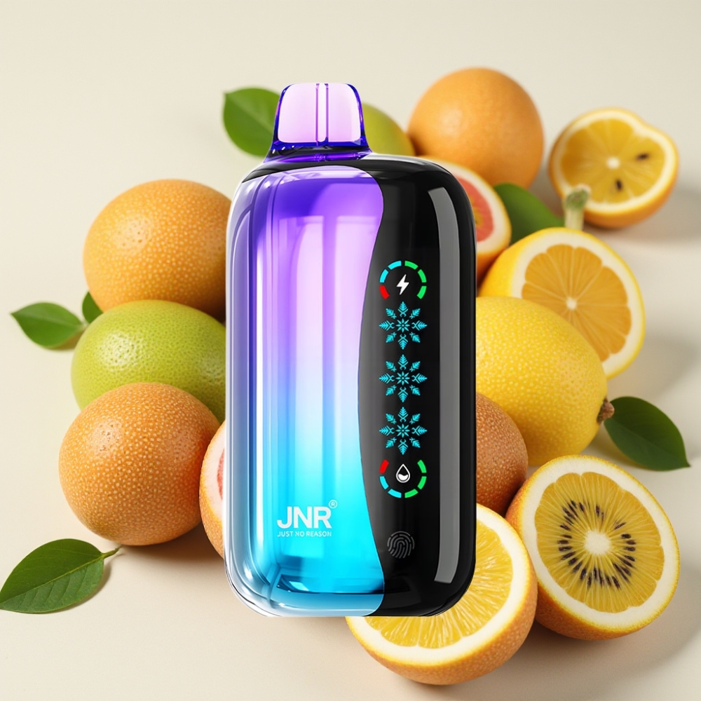 JNR Flex Ice 21000 Puffs Desechable Vape Kiwi Maracuyá Guayaba con Ajuste de Hielo y Pantalla Táctil