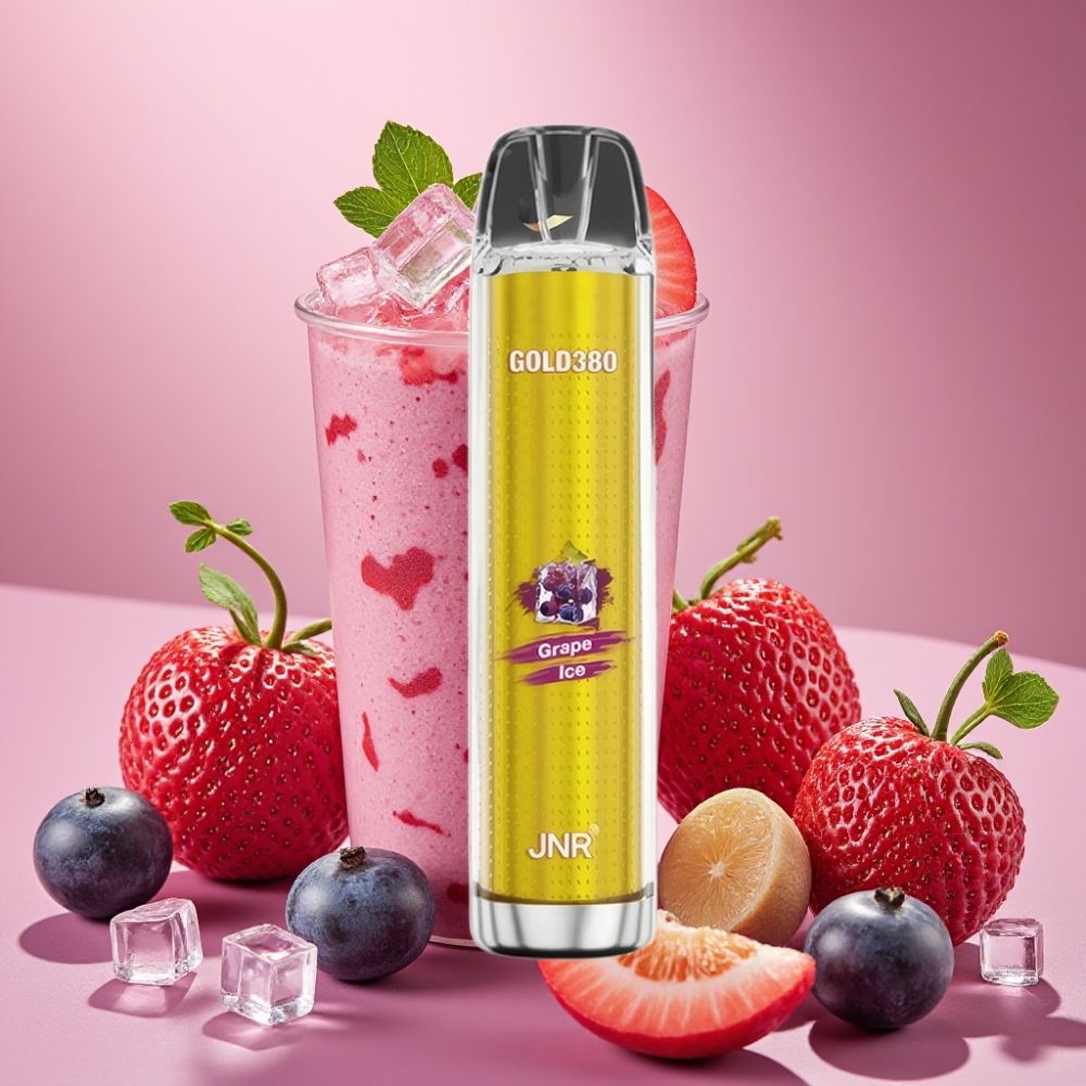 JNR Gold380 6000 Puffs Desechable Vape Uva Helada 1500mAh 13ml