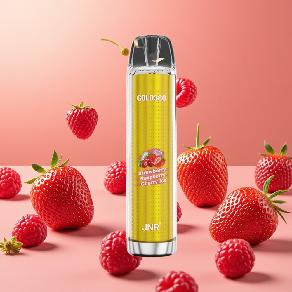 JNR Gold380 6000 Puffs Vape Desechable Fresa Frambuesa 13ml 5%