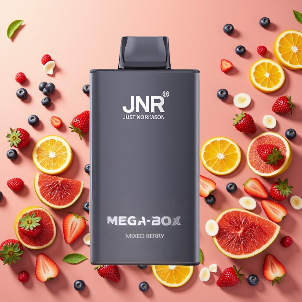 JNR Mega Box 25000 Puffs Desechable Vape Baya Mixta con Carga Rápida Type-C y Doble Bobina Mesh