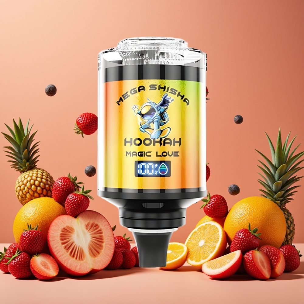 JNR Mega Shisha Hookah 100K Compatibilidad de Escritorio Amor Mágico y 2200mAh