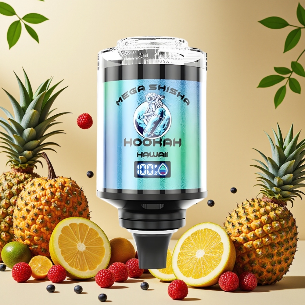 JNR Mega Shisha Hookah 100K Compatibilidad de Escritorio Hawái con Pantalla Inteligente