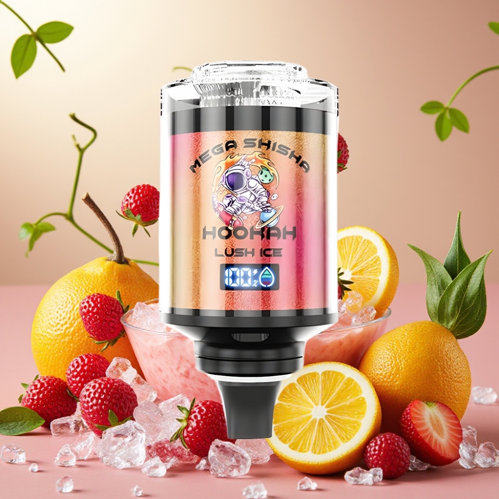 JNR Mega Shisha Hookah 100K Compatibilidad de Escritorio Hielo Lush y JNR Mega Shisha Hookah Compatibilidad de Escritorio