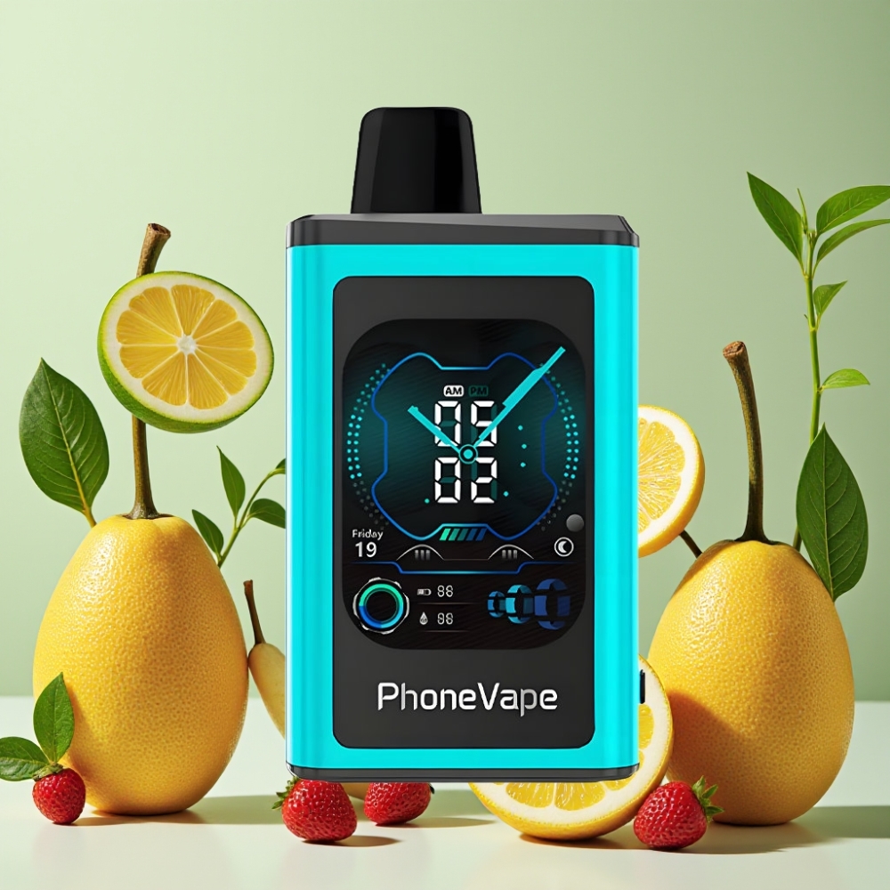 JNR PhoneVape 30000 caladas Vape Desechable Menta de Miami con Batería Recargable