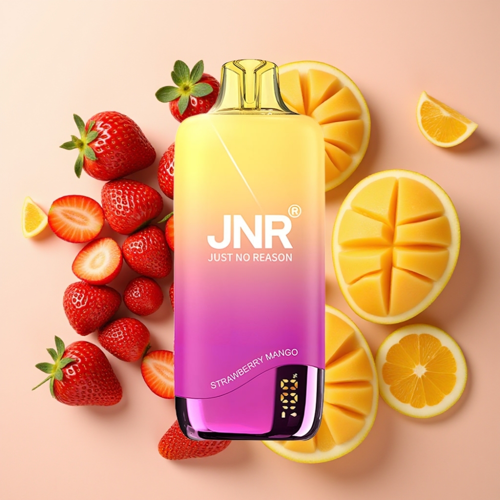 JNR Rainbow 10500 Puffs Desechable Vape Fresa Mango con Batería 600mAh y 18ml Tanque
