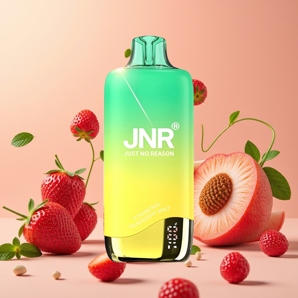 JNR Rainbow 10500 Puffs Vape Desechable Fresa Melocotonmenta con Batería 600mAh