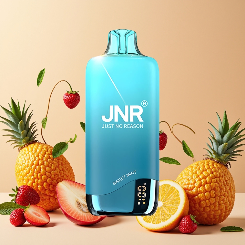 JNR Rainbow 10500 Puffs Vape Desechable Menta Dulce con Batería 600mAh y 18ml